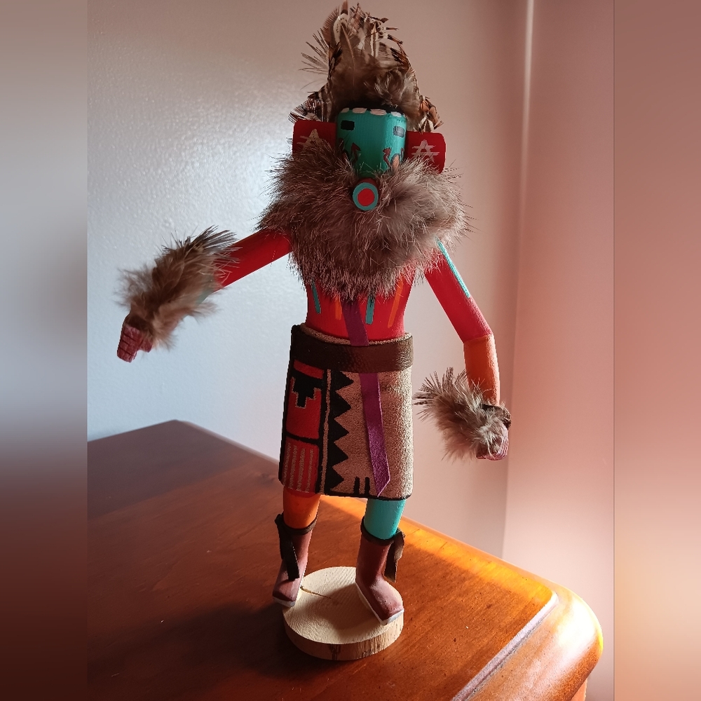 Lovely Vintage Kachina Doll -Early Morning, Signed 10in